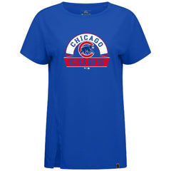 Chicago Cubs Levelwear Women's Influx Banner Arch T-Shirt - MLB