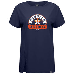 Houston Astros Levelwear Women's Influx Banner Arch T-Shirt - MLB