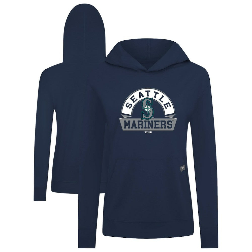 Seattle Mariners Levelwear Women's Relay Banner Arch Long Sleeve T-Shirt Hoodie - MLB