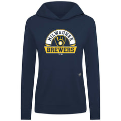 Milwaukee Brewers Levelwear Women's Relay Banner Arch Long Sleeve T-Shirt Hoodie - MLB