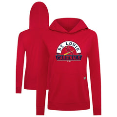 St. Louis Cardinals Levelwear Women's Relay Banner Arch Long Sleeve T-Shirt Hoodie - MLB