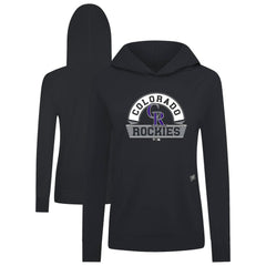 Colorado Rockies Levelwear Women's Relay Banner Arch Long Sleeve T-Shirt Hoodie - MLB