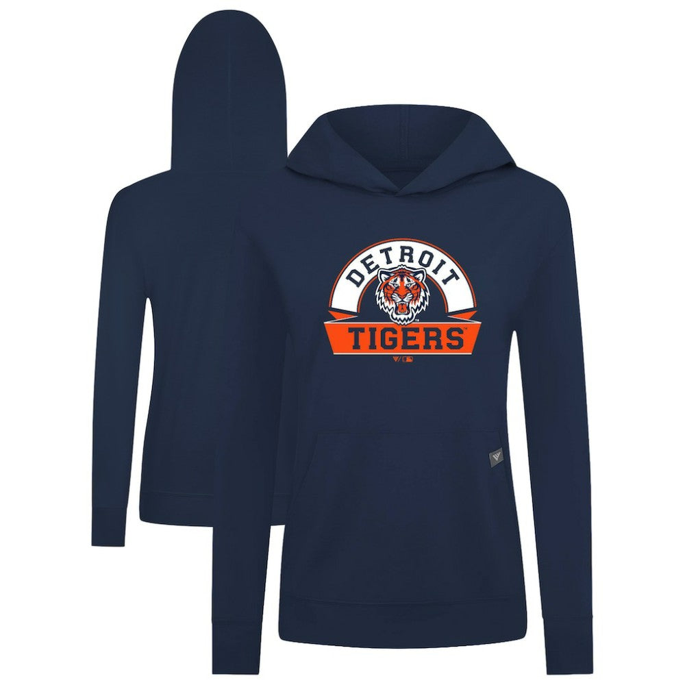 Detroit Tigers Levelwear Women's Relay Banner Arch Long Sleeve T-Shirt Hoodie - MLB