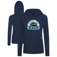 Tampa Bay Rays Levelwear Women's Relay Banner Arch Long Sleeve T-Shirt Hoodie - MLB