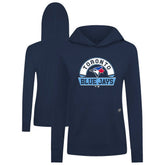 Toronto Blue Jays Levelwear Women's Relay Banner Arch Long Sleeve T-Shirt Hoodie - MLB