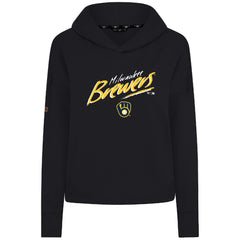 Milwaukee Brewers Levelwear Women's Sweet Sizzle Tri-Blend Hoodie - MLB