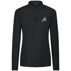Atlanta Braves Levelwear Women's Upright Insignia 2.0 Quarter-Zip Tri-Blend Top - MLB