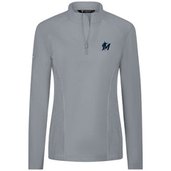 Miami Marlins Levelwear Women's Upright Insignia 2.0 Quarter-Zip Tri-Blend Top - MLB