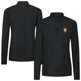 New York Mets Levelwear Women's Upright Insignia 2.0 Quarter-Zip Tri-Blend Top - MLB