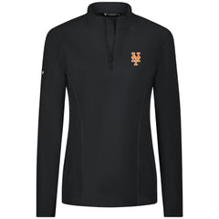 New York Mets Levelwear Women's Upright Insignia 2.0 Quarter-Zip Tri-Blend Top - MLB