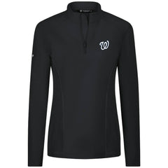 Washington Nationals Levelwear Women's Upright Insignia 2.0 Quarter-Zip Tri-Blend Top - MLB