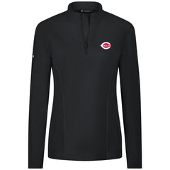 Cincinnati Reds Levelwear Women's Upright Insignia 2.0 Quarter-Zip Tri-Blend Top - MLB
