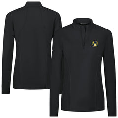 Milwaukee Brewers Levelwear Women's Upright Insignia 2.0 Quarter-Zip Tri-Blend Top - MLB