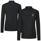 Pittsburgh Pirates Levelwear Women's Upright Insignia 2.0 Quarter-Zip Tri-Blend Top - MLB