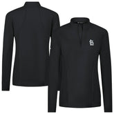 St. Louis Cardinals Levelwear Women's Upright Insignia 2.0 Quarter-Zip Tri-Blend Top - MLB