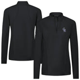 Colorado Rockies Levelwear Women's Upright Insignia 2.0 Quarter-Zip Tri-Blend Top - MLB