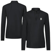 Detroit Tigers Levelwear Women's Upright Insignia 2.0 Quarter-Zip Tri-Blend Top - MLB