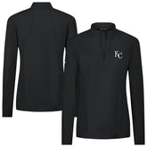 Kansas City Royals Levelwear Women's Upright Insignia 2.0 Quarter-Zip Tri-Blend Top - MLB