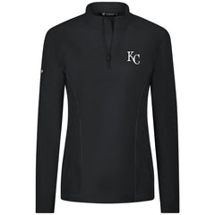 Kansas City Royals Levelwear Women's Upright Insignia 2.0 Quarter-Zip Tri-Blend Top - MLB