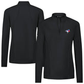 Toronto Blue Jays Levelwear Women's Upright Insignia 2.0 Quarter-Zip Tri-Blend Top - MLB