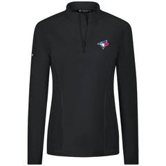 Toronto Blue Jays Levelwear Women's Upright Insignia 2.0 Quarter-Zip Tri-Blend Top - MLB
