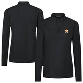 Houston Astros Levelwear Women's Upright Insignia 2.0 Quarter-Zip Tri-Blend Top - MLB
