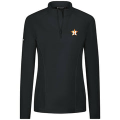 Houston Astros Levelwear Women's Upright Insignia 2.0 Quarter-Zip Tri-Blend Top - MLB