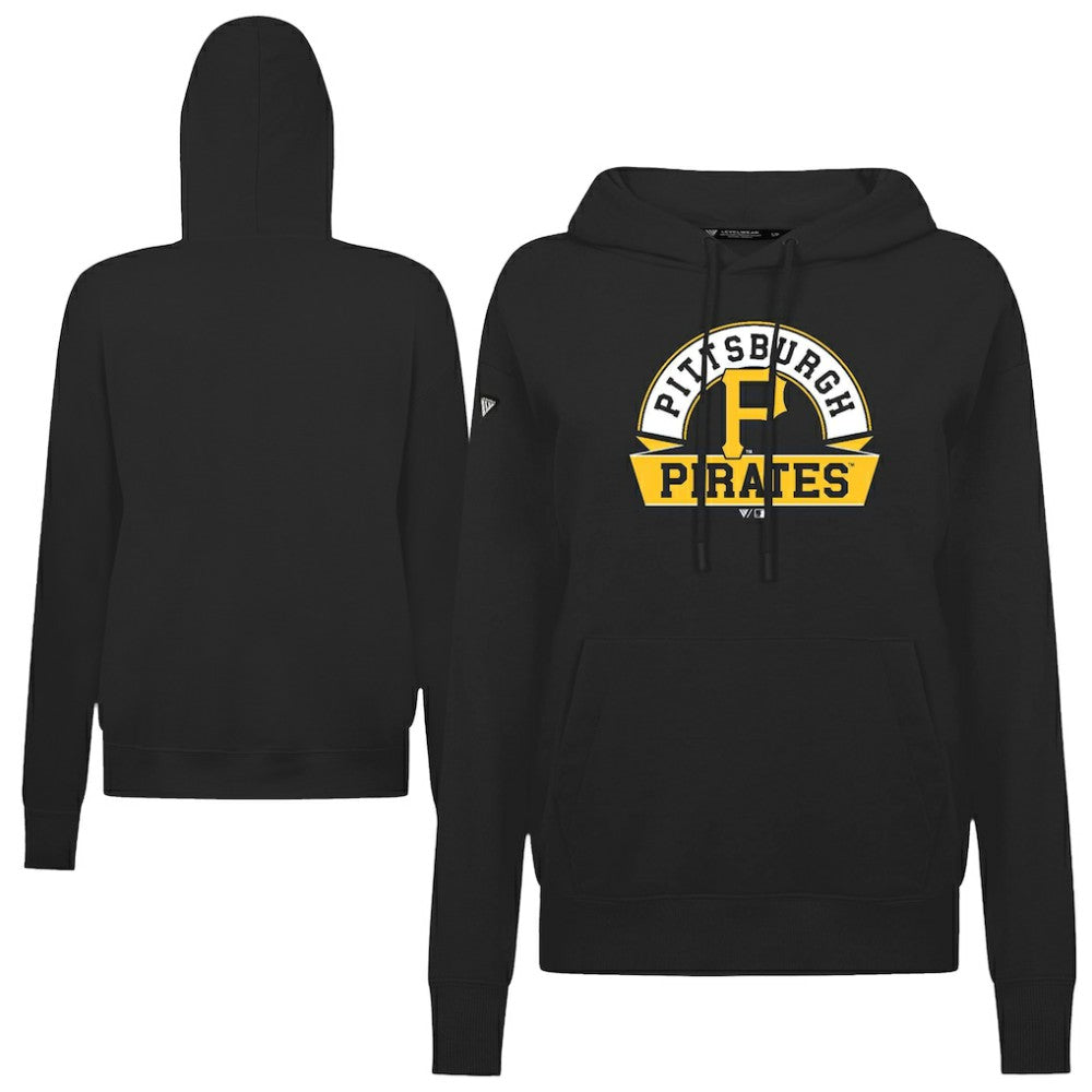 Pittsburgh Pirates Levelwear Women's Adorn Banner Arch Hoodie - MLB