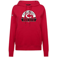 Cincinnati Reds Levelwear Women's Adorn Banner Arch Hoodie - MLB