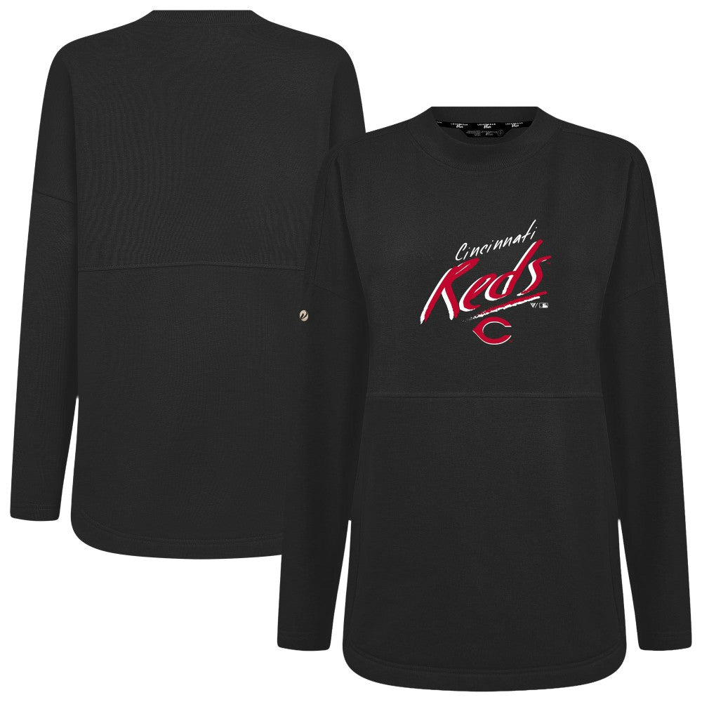 Cincinnati Reds Levelwear Women's Oversized Beaudry Sizzle Top - MLB