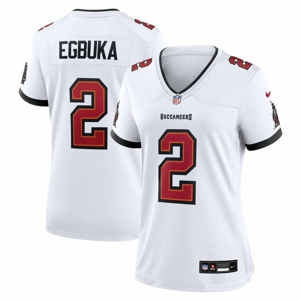 Emeka Egbuka Tampa Bay Buccaneers Women's Game Jersey White | Nike for Sale