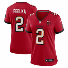 Emeka Egbuka Tampa Bay Buccaneers Women's Team 50th Season Game Jersey Red | Nike for Sale