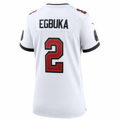 Emeka Egbuka Tampa Bay Buccaneers Women's 50th Season Game Jersey White | Nike for Sale