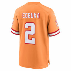 Emeka Egbuka Tampa Bay Buccaneers Alternate 2 50th Season Game Jersey Creamsicle | Nike for Sale