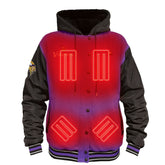 Minnesota Vikings ActionHeat 5V Battery Heated Full-Snap Varsity Jacket Purple/Black | NFL