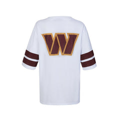 Washington Commanders Cuce Women's Rhinestone V-Neck Tunic White | NFL