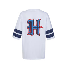 Houston Texans Cuce Women's Rhinestone V-Neck Tunic White | NFL
