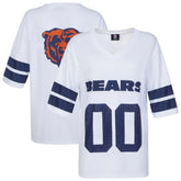 Chicago Bears Cuce Women's Rhinestone V-Neck Tunic White | NFL
