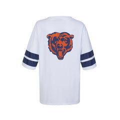 Chicago Bears Cuce Women's Rhinestone V-Neck Tunic White | NFL