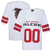 Atlanta Falcons Cuce Women's Rhinestone V-Neck Tunic White | NFL