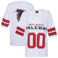 Atlanta Falcons Cuce Women's Rhinestone V-Neck Tunic White | NFL