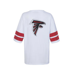 Atlanta Falcons Cuce Women's Rhinestone V-Neck Tunic White | NFL
