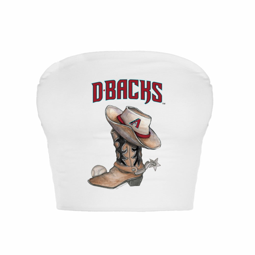 Arizona Diamondbacks Tiny Turnip Women's Cowboy Boot Crop Tube Top - MLB
