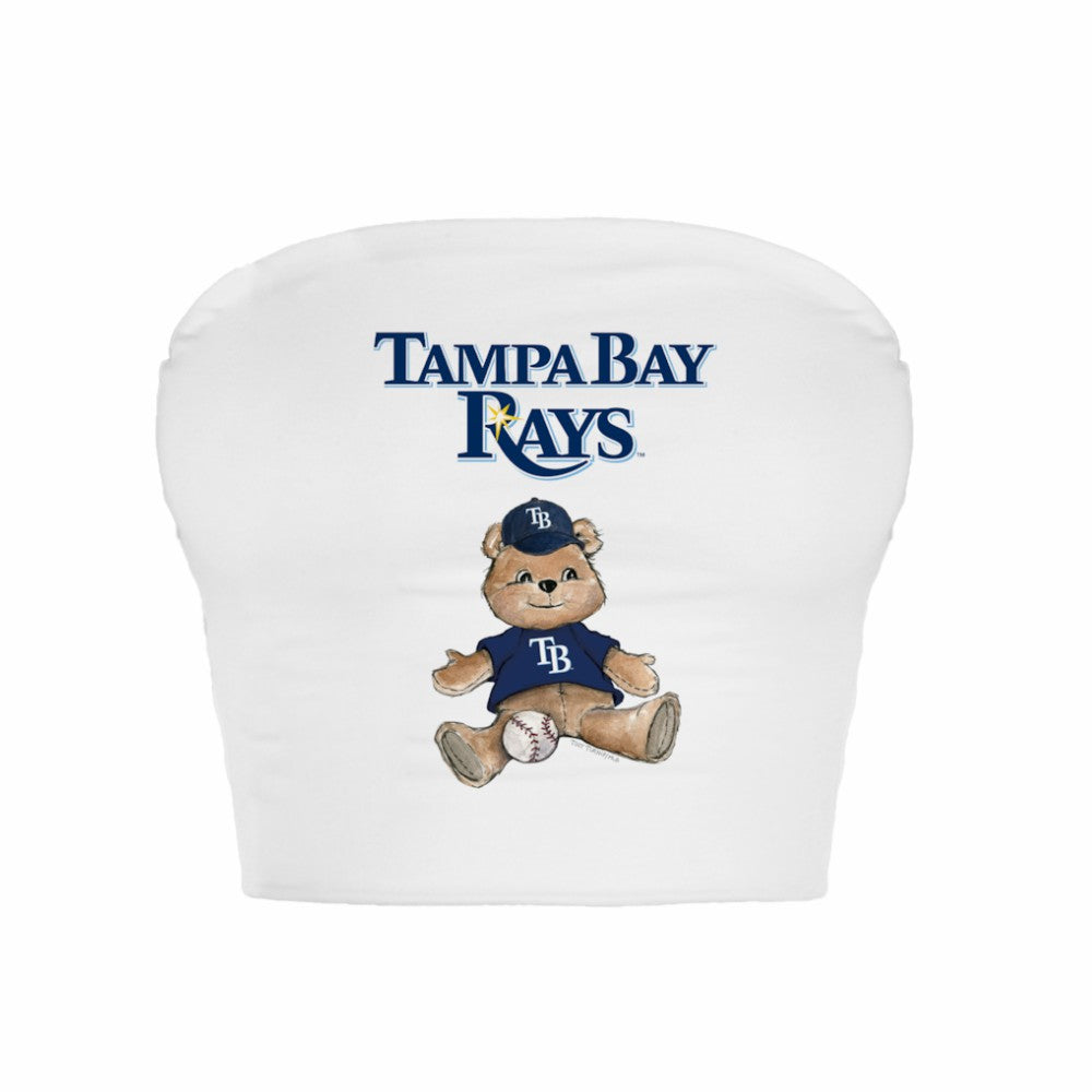 Tampa Bay Rays Tiny Turnip Women's Teddy Bear Crop Tube Top - MLB