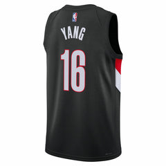 Yang Hansen Portland Trail Blazers Unisex Swingman Jersey Icon Edition Black - NBA