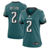 Jahan Dotson Philadelphia Eagles Women's Team Game Jersey Midnight Green | Nike for Sale