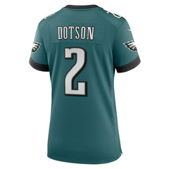 Jahan Dotson Philadelphia Eagles Women's Team Game Jersey Midnight Green | Nike for Sale