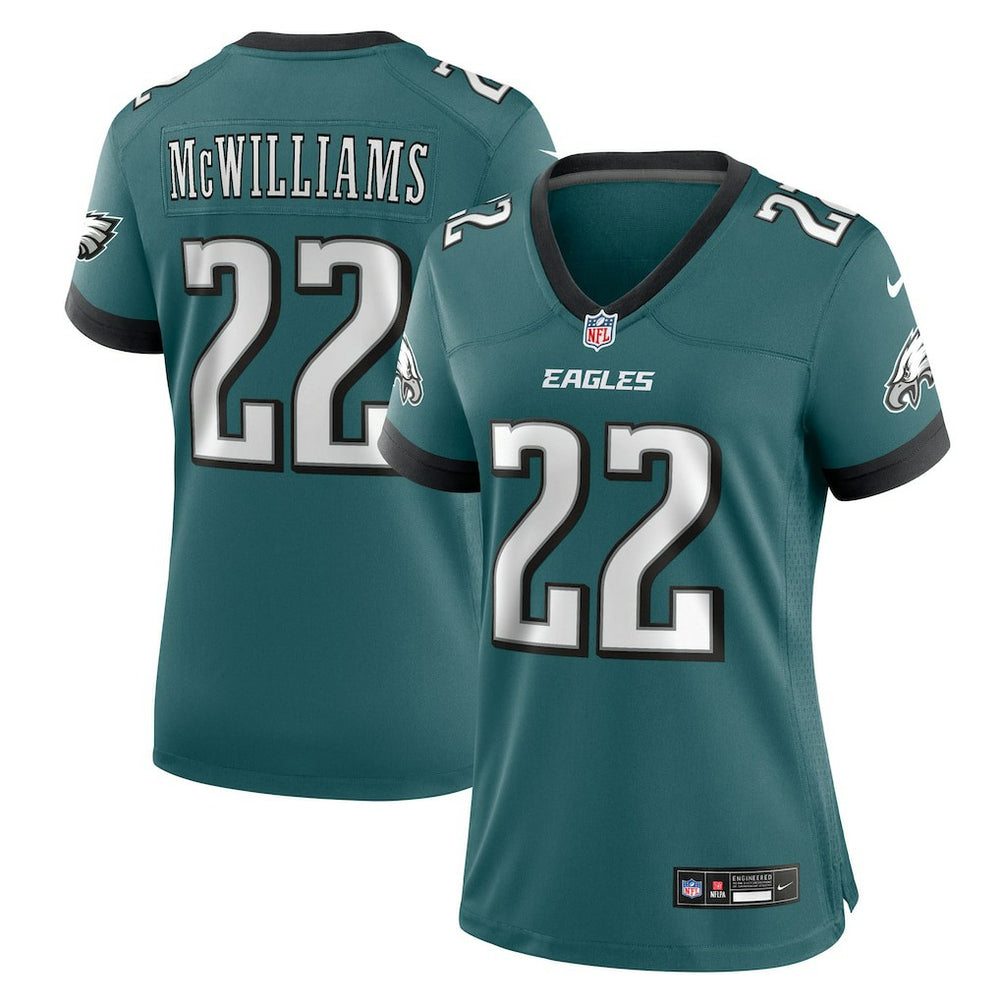Mac McWilliams Philadelphia Eagles Women's Team Game Jersey Midnight Green | Nike for Sale