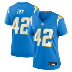 Tucker Fisk Los Angeles Chargers Women's Team Game Jersey Powder Blue | Nike for Sale