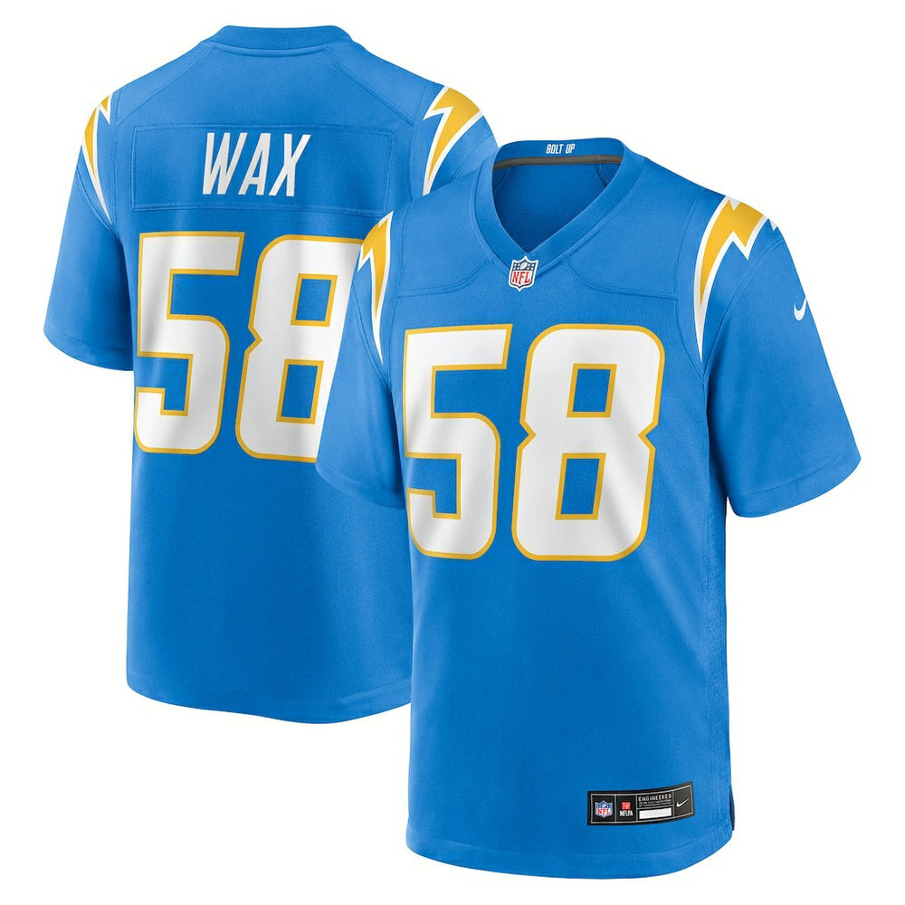 Marlowe Wax Los Angeles Chargers Team Game Jersey Powder Blue | Nike for Sale